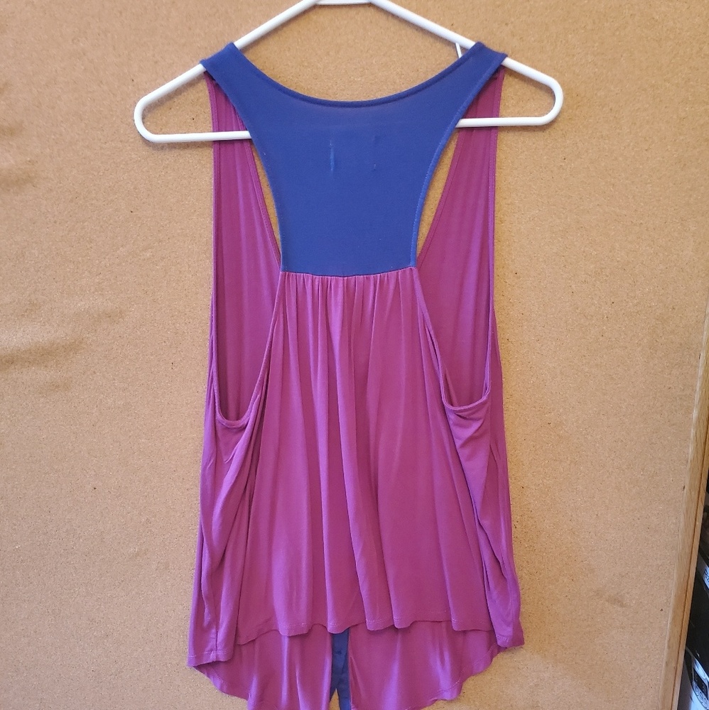 Pink/purple Racerback, Button-up Tank - Picture 5 of 5